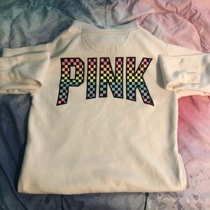 🆕 PINK Checkered Sweatshirt